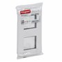 Legrand - Plaque Mosaic avec support pour 2 x 2 modules montage vertical - blanc