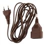 Prolongateur qualité HO3VVH2F 2x 0.75 prise 6A Marron 3m - Zenitech