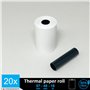 20 rouleaux thermiques 57 x 40 x 12 pour appareils avec imprimante thermique, compatible pour TPE Ingenico iWL220, papier thermi