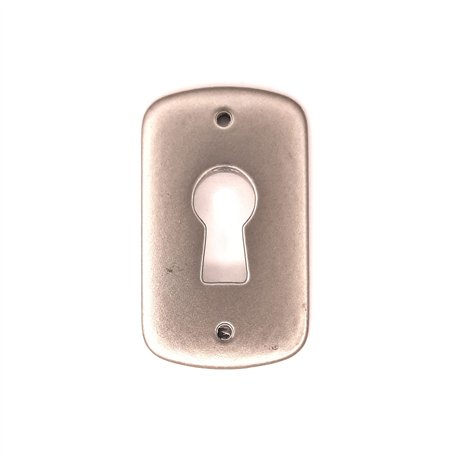 cyclingcolors entrée de clé de serrure meuble contemporain design 40mm décoration clef nickel mat