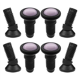 cyclingcolors 8X Embout rentrant revêtement Téflon Pied Rond orientable réglage Base Protection Meuble Chaise étagère Table