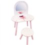 Coiffeuse avec tabouret - Danseuse Ballerine - FUN HOUSE - H.48 X L.60 X P.40 / H.27 X L.28 X P.28 cm