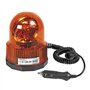 OROK - Gyrophare aimanté 12v Orange (magnétique) - Prise Allume Cigare - Long. câble : 3M - Norme CE - Engins travaux publics et