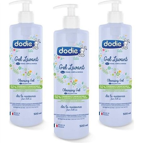 Dodie - Lot de 3 Gels lavants 3en1 500ml