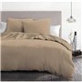 Parure de couette 3 pieces - HOME LINGE PASSION - HP72070 - Microfibre 82 g - 220 x 240 cm - Beige