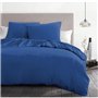 Parure de couette 3 pieces - HOME LINGE PASSION - HP72072 - Microfibre 82 g - 240 x 260 cm - Bleu