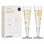 Ritzenhoff 6031004 Flûte à champagne 200 ml - Série Goldnacht Duett 2023-2x pièce de designer avec de l'or véritable - Made in G