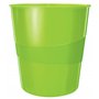 Leitz Wow 52781054 Lot de 6 corbeilles à papier en plastique Vert 15 l