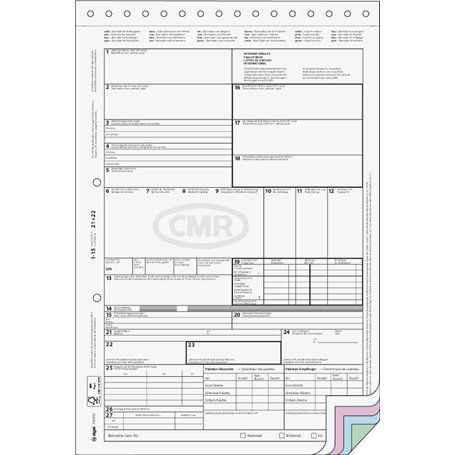 SIGEL FB490 Bordereau d'expédition international - A4 - autocopiant - 4x 1 feuilles - 50 pièces