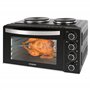 Bomann® mini-four avec plaques de cuisson et tournebroche | cuisiner et cuire en même temps | mini-four 28L chaleur tournante ha