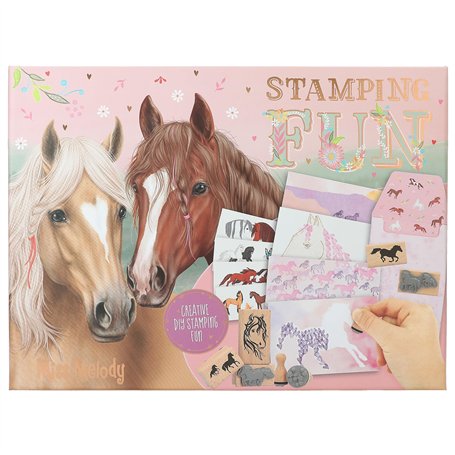 Depesche 12128 Miss Melody Stamping Fun - Set créatif pour réaliser des Cartes et des Lettres