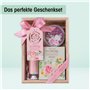 Accentra - Coffret de bain coffret cadeau femme I RÊVE DE FLEURS dans un joli coffret cadeau - Coffret de soins 3 pièces avec cr