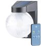 Luminea Lampe Murale Solaire à LED en Verre craquelé avec détecteur de mouv...