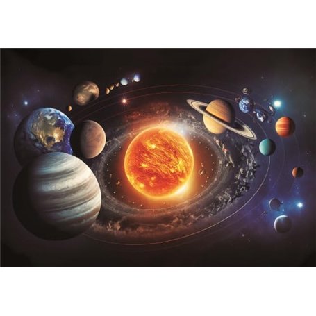 Cornelissen Carte postale 3D motif système solaire