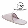 Lot de 2 ensembles de chaussons d'invité ONVAYA - Pantoufles - Feutre - 11 pièces - Gris