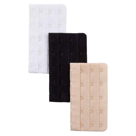 Ulla Popken Femme Haken&ösenverschluss 3er Pack Extensions pour Soutien-Gorge