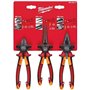 Milwaukee Hand Tools Juego de 3 alicates VDE 932464575 Rouge