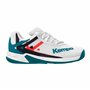 Kempa Wing 2.0 Junior Chaussures de Handball, weiß/Rot/Schwarz, 37 EU