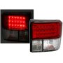 AD Tuning GmbH & Co. KG AD Tuning GmbH & Co 960421 Set de Feux arrière LED en Verre Transparent -Rouge/Blanc