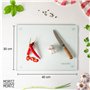Moritz & Moritz Planche à découper en verre 40 x 30 cm – Planche à découper en verre de sécurité anti-rayures et hygiénique – Pl