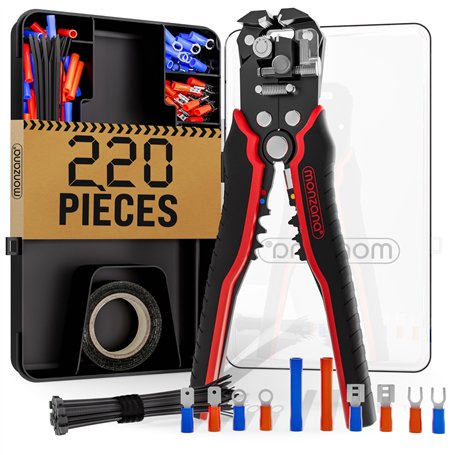 MONZANA® Pince à dénuder multifonction électricien 3en1 220 pièces boîte 0