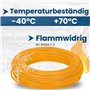 Kalitec H07V-U 1 x 1,5 mm² orange I Fil simple en PVC ignifuge 1,5 mm² toron rigide en cuivre I 450/750 V I Câble de câblage mon