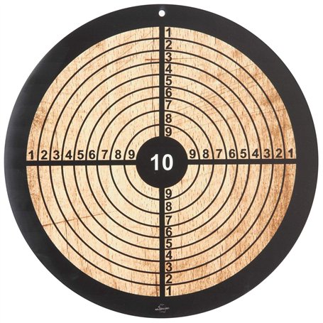Holzspielerei Cible Ronde en Bois de qualité supérieure - Diamètre : 33 cm - Idéale pour Les flèches avec Ventouse