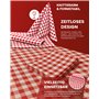 texpot Lot de 6 nappes de Style Maison de Campagne à Carreaux - Couleur et Taille au Choix - 100% Coton (30 x 30 cm - Rouge/Blan
