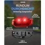BÜCHEL Feu arrière de vélo LED pour porte-bagages - Fabriqué en Allemagne - Feu arrière de vélo rechargeable par USB-C - Montage