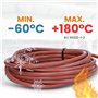 Lapp 0046001 Ölflex Heat 180 Câble en silicone 2 x 0,75 mm² - Câble pour sauna - Câble de 10 m - Câble en silicone SiHF 2 x 0,75