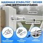 Torfix® Verrou de portail robuste 420 mm avec test de marchandises Note 1,2 pour un verrouillage sûr du curseur au sol - Verrou 