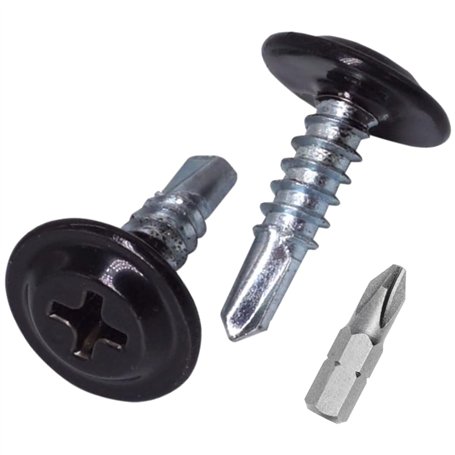 SKIR'CO Lot de 50 vis autoforeuses peintes 4