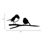 OTOTEC Décoration d'oiseau en Métal Robin et Poussin Décoration de Jardin Ornement de Jardin Rustique Fournitures d'art de Jardi