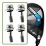 LT Easiyl Lot de 4 vis d'adaptation M5 pour manche de conducteur de golf compatible avec Callaway Ai Smoke compatible avec Parad