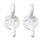 Bulk Hardware BH01554 Paquet de 2 Taquets d'amarrage en Plastique 50 mm Blanc