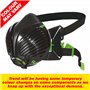Trend Respirateur réutilisable SM Stealth Dust Mask P3, APF20 X WEL, filtres remplaçables inclus, couleurs assorties (noir/rouge