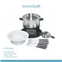 KitchenCraft Service à fondue avec 6 fourchettes Bols en céramique et acier inoxydable