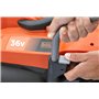 Black+Decker Tondeuse à gazon sans fil BCMW3336N (36 V, largeur de coupe de 33 cm, pour surfaces moyennes jusqu'à 250 m², 5 nive