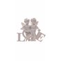 Puckator CHE82 Figurine Couple d'ange Tenant Les Lettres Love