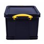 Really Useful 35BKCB Boîte de Rangement en Plastique Facilement Empilable 35 litres - 480 x 390 x 310 mm, Noir