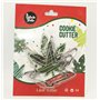 Selecto Bake 3 Pcs Ensemble d’emporte pièces de feuille de marijuana Emporte pièces à biscuit fondant Outils de cuisson pour la 