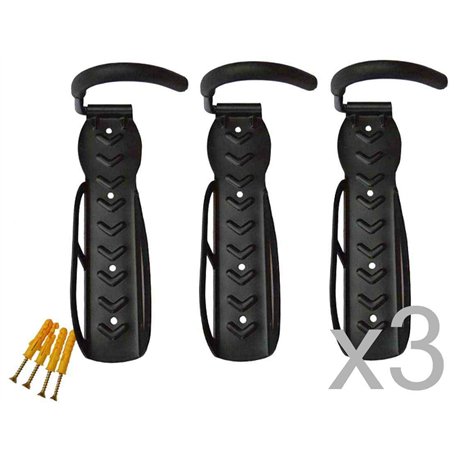 FK Cycling Lot de 3 crochets muraux pour vélo