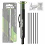 TRACER 6 distributeurs de plomb de rechange (y compris 4 mines de rechange graphite foncé 2B et 2 mines alternatives jaunes)