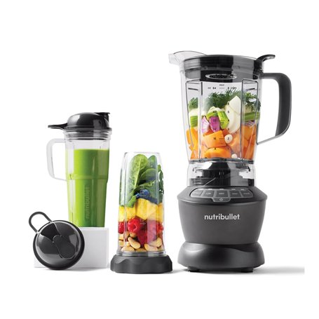 Nutribullet Mixeur chaud et froid Combo gris charbon – Comprend une puissante base de 1200 W