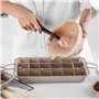 joeji's Kitchen Moule à Brownie - Rectangulaire 31 x 20cm - Amovible Plateau antiadhésif avec séparateurs - Coupe-brownie au cho