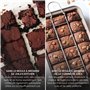 joeji's Kitchen Moule à Brownie - Rectangulaire 31 x 20cm - Amovible Plateau antiadhésif avec séparateurs - Coupe-brownie au cho