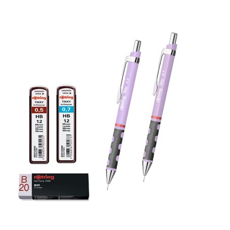 rOtring Lot de porte-mines Tikky | Recharges 0