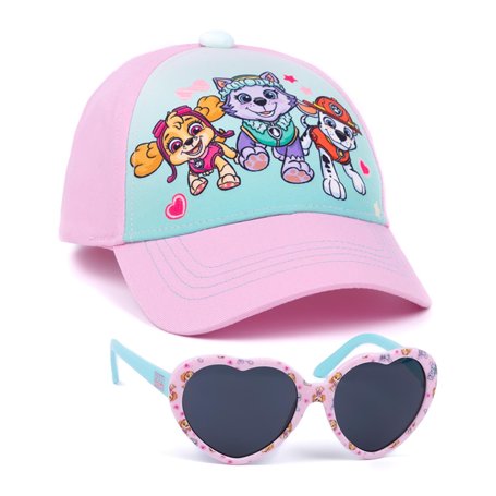 Paw Patrol Casquette Girls et Lunettes de Soleil GRATUITES | Enfants Skye Everest Marshall Rose Chapeau de Baseball réglable Acc
