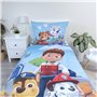 Jerry Fabrics Parure de lit pour enfant Paw Patrol Ryder Chase Marshall Rubble Skye Everest Liberty Chiens Animaux Couette 140 x