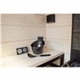 Harvia Black Steel Set d'accessoires pour Sauna avec Seau et louche, Thermo-hygromètre en Acier Inoxydable Noir